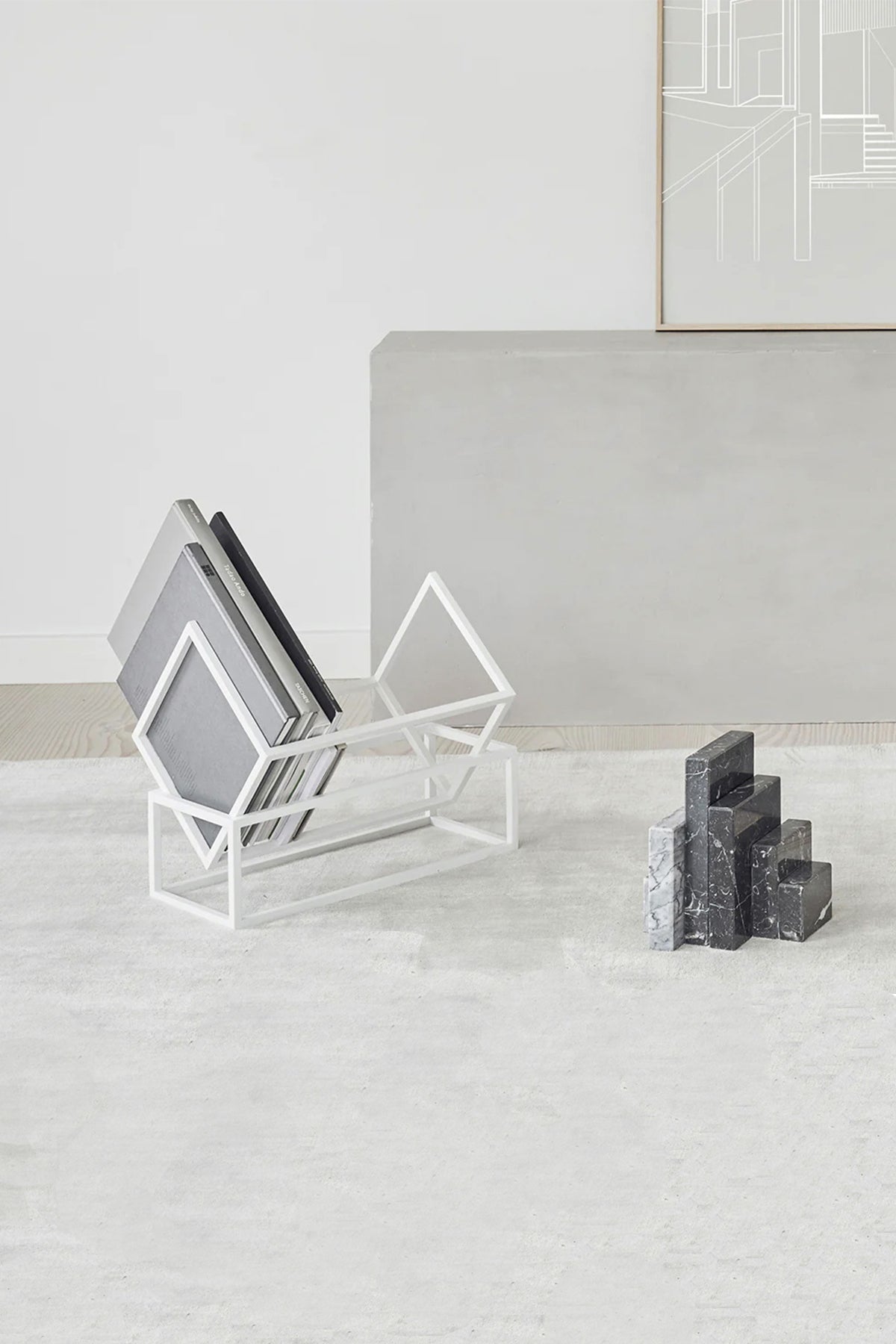 KATI ÇELİK DEKOR KİTAPLIK