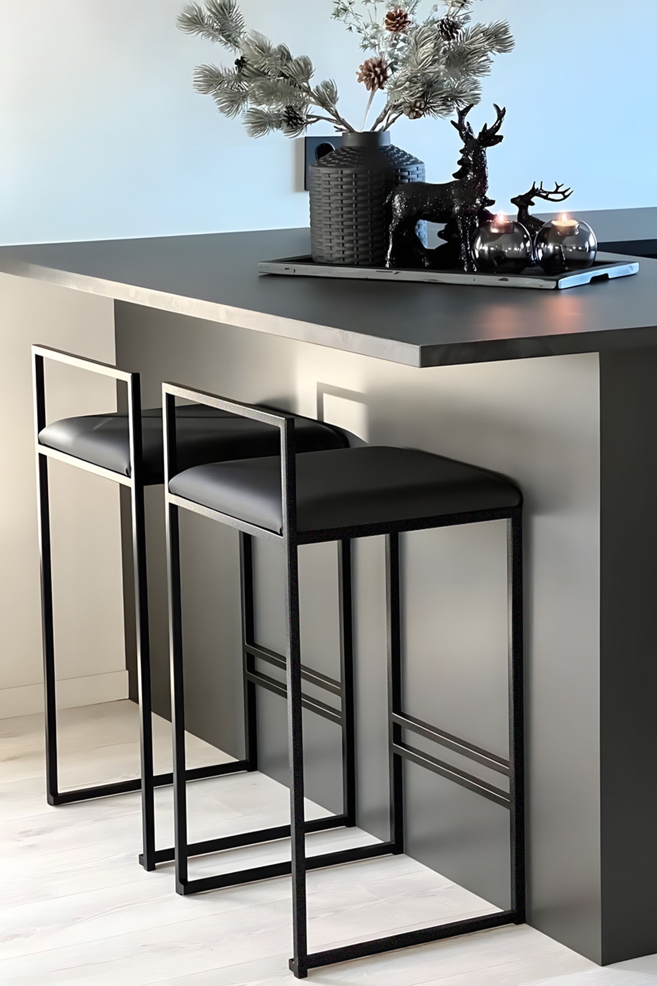 KATI ÇELİK BAR SANDALYESİ (M)